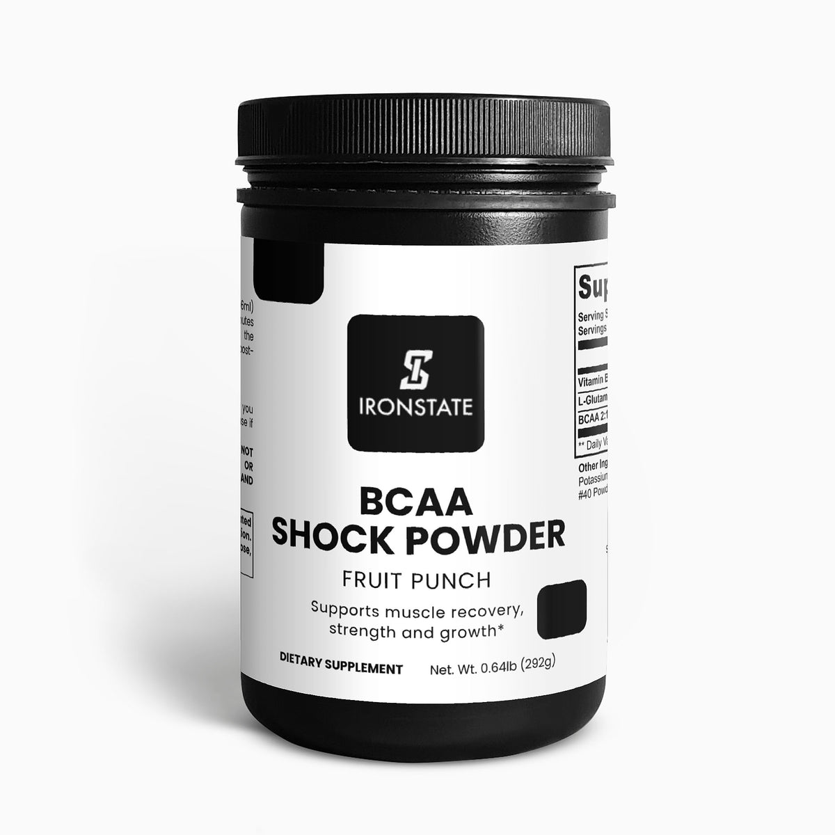 IRONSTATE BCAA Shock Powder (Fruit Punch)