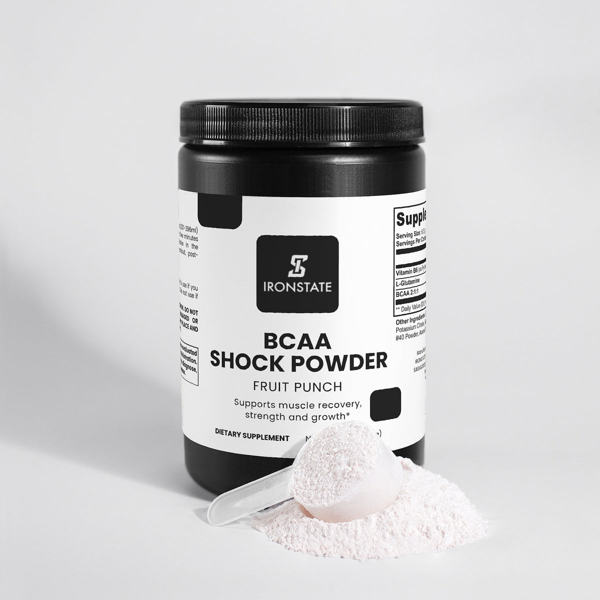 IRONSTATE BCAA Shock Powder (Fruit Punch)