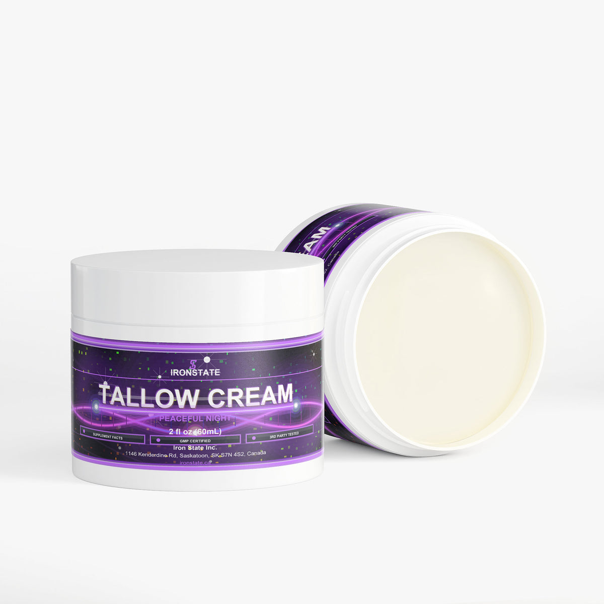 IRONSTATE Tallow Cream Peaceful Night - side view