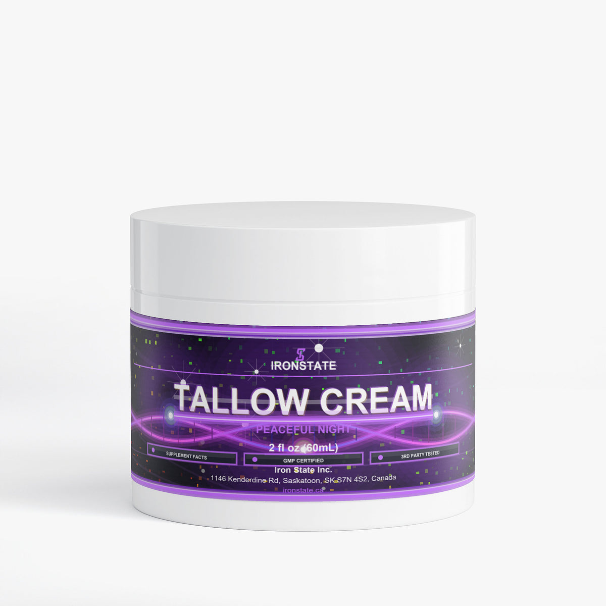 IRONSTATE Tallow Cream Peaceful Night - front view