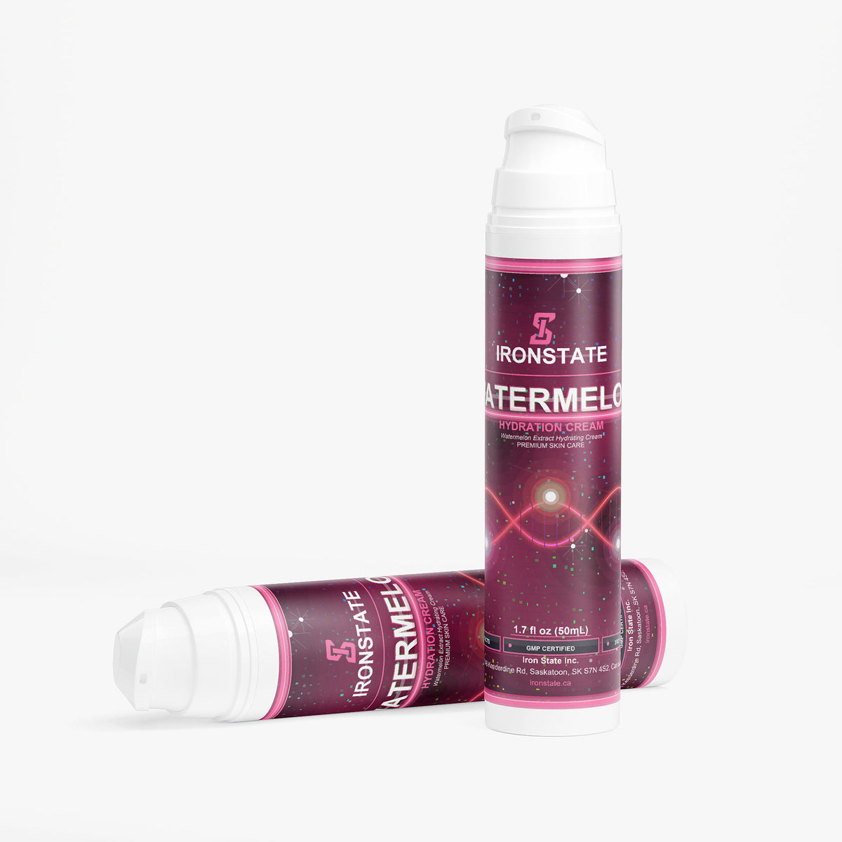 IRONSTATE Watermelon Hydration Moisturizer - side view