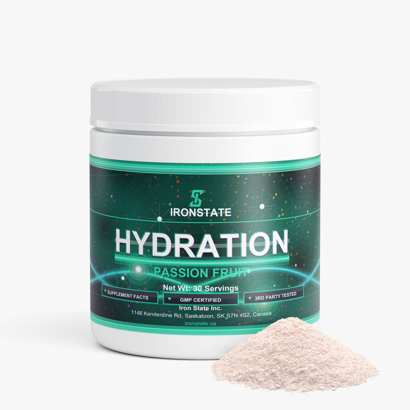 IRONSTATE Hydration Powder (Passion Fruit) - back view