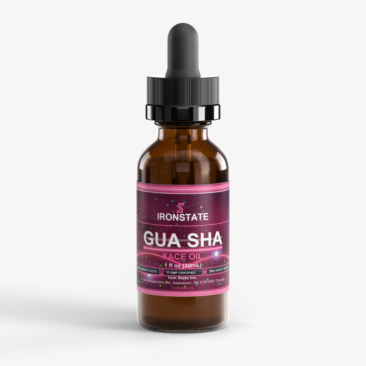 IRONSTATE Gua Sha Face Oil - front view
