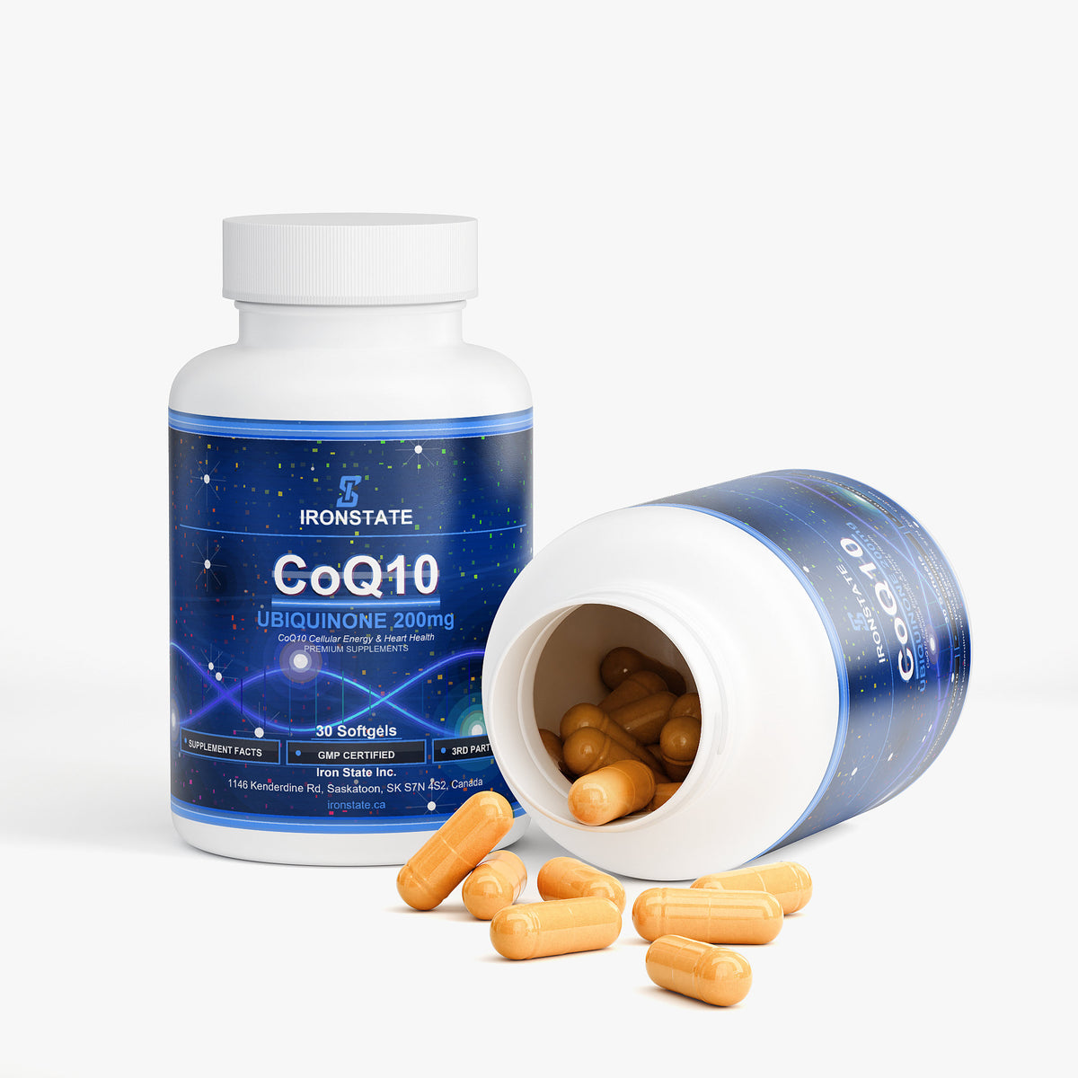 IRONSTATE CoQ10 Ubiquinone - side view
