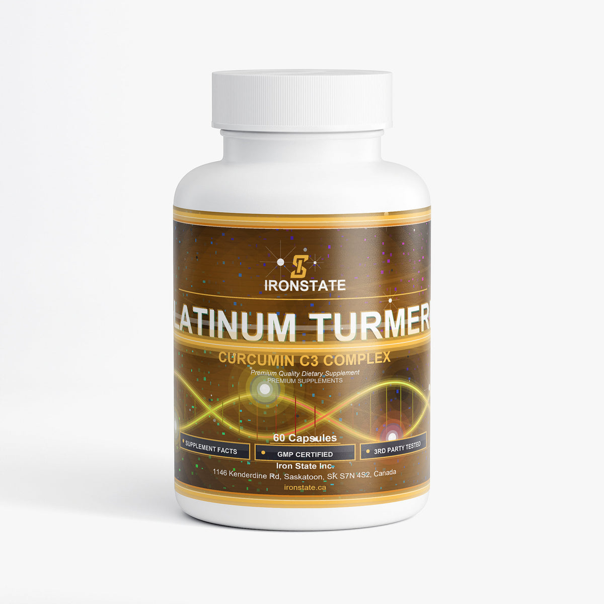 IRONSTATE Platinum Turmeric - front view