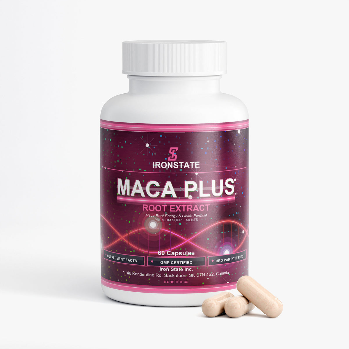 IRONSTATE Maca Plus - back view