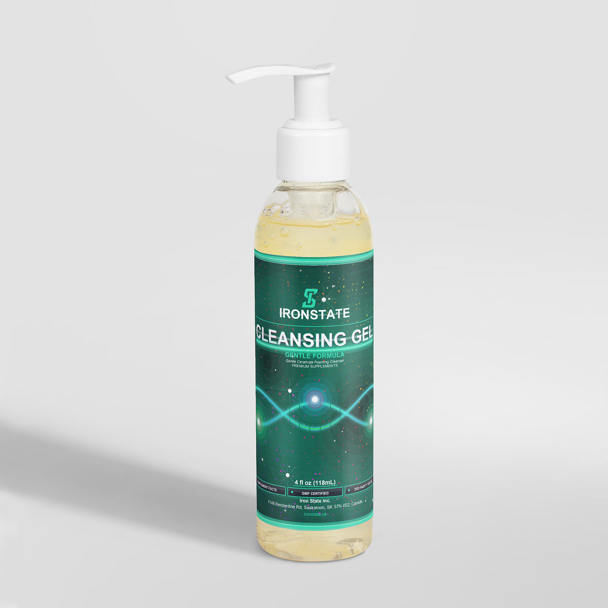 IRONSTATE Gentle Cleansing Gel - back view
