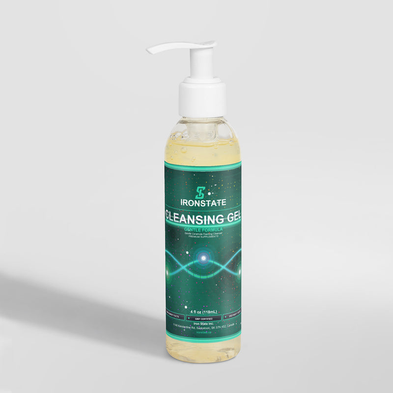 IRONSTATE Gentle Cleansing Gel - back view