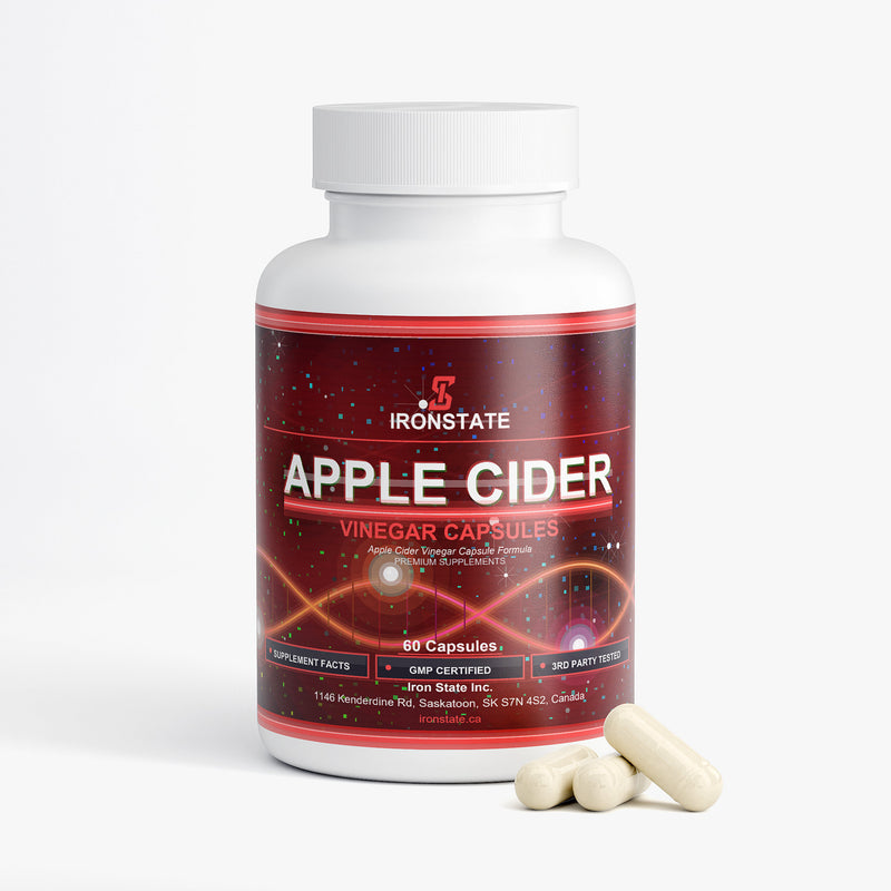 IRONSTATE Apple Cider Vinegar Capsules - back view