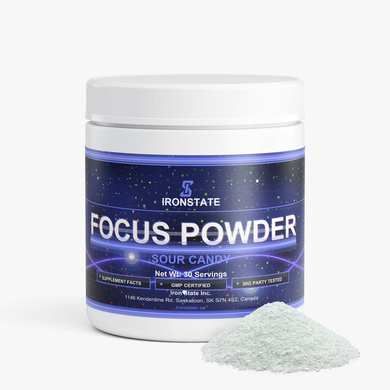 IRONSTATE Focus Powder (Sour Candy) - back view