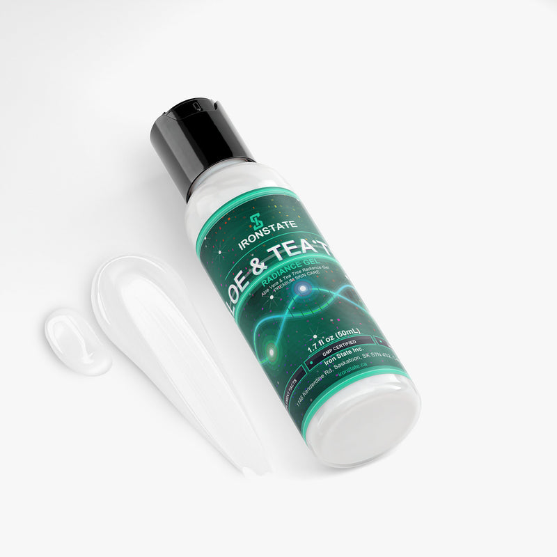 IRONSTATE Aloe & Tea Tree Radiance Gel - back view