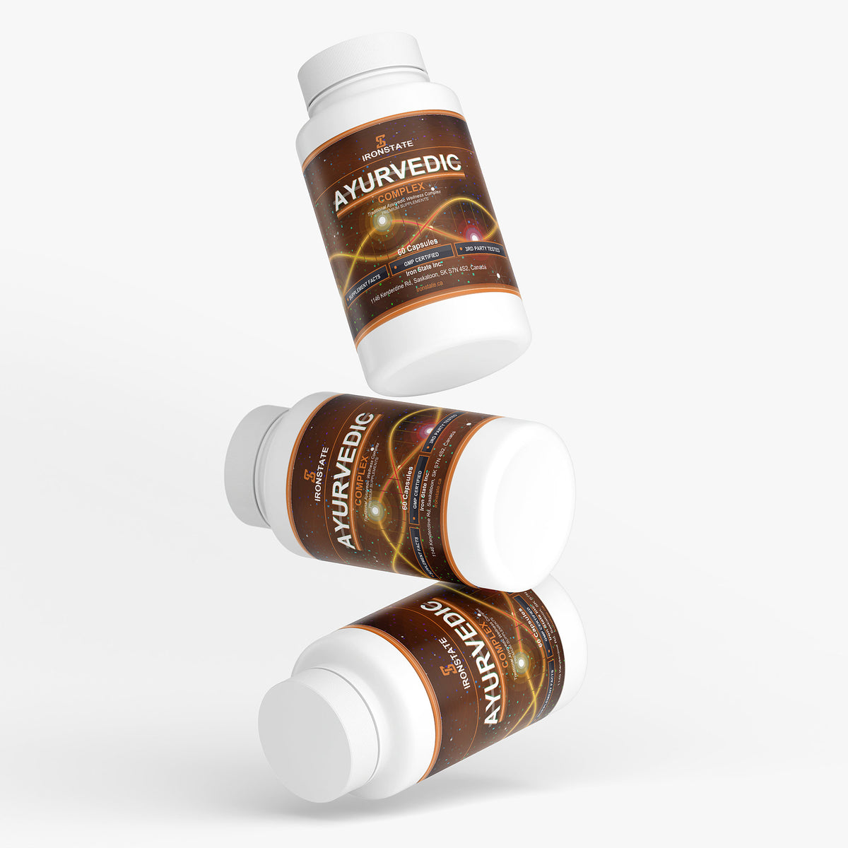IRONSTATE Ayurvedic Complex - logo close-up