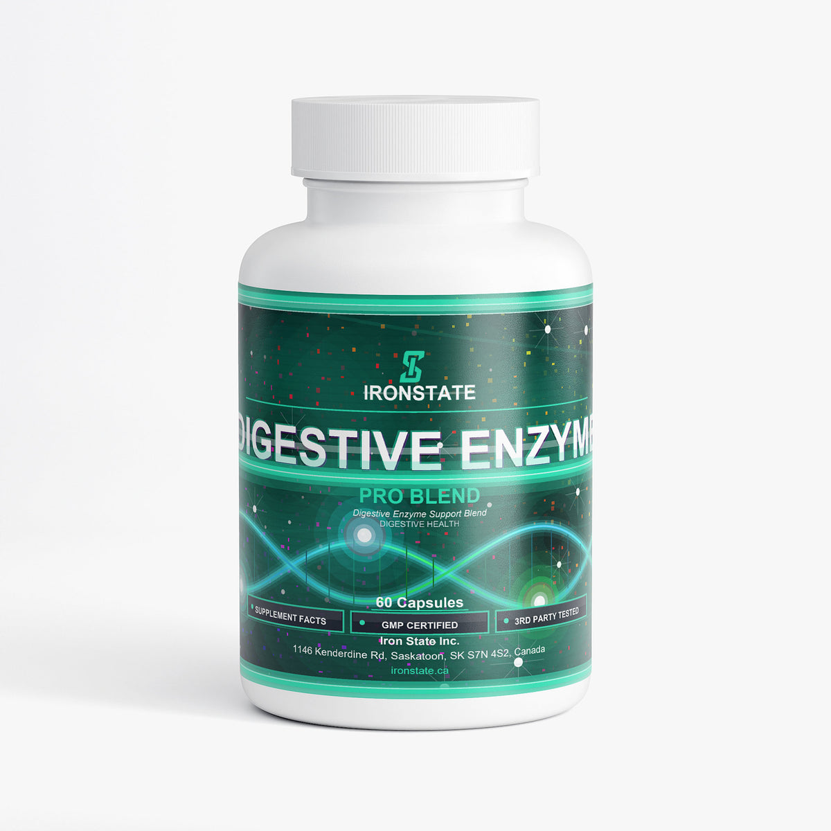 IRONSTATE Digestive Enzyme Pro Blend - front view
