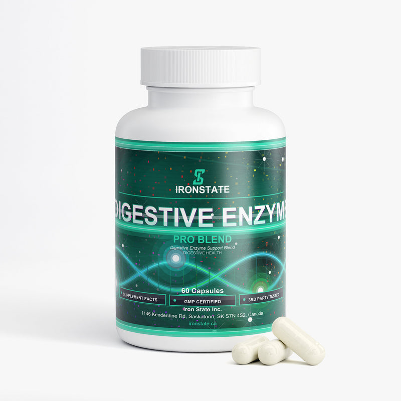 IRONSTATE Digestive Enzyme Pro Blend - back view