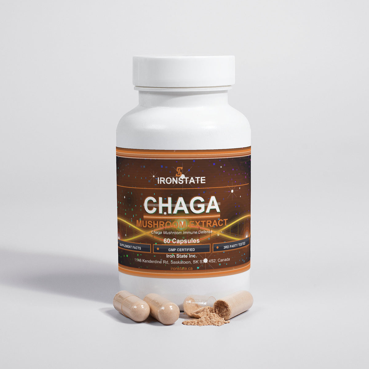 IRONSTATE Chaga Mushroom - back view