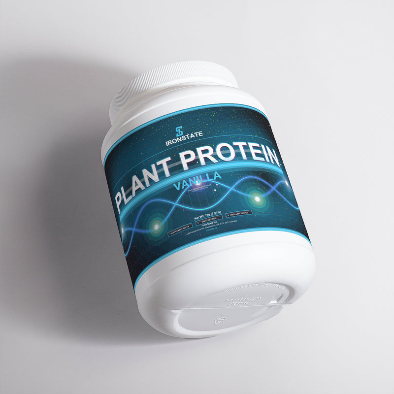 IRONSTATE Plant Protein (Vanilla) - back view
