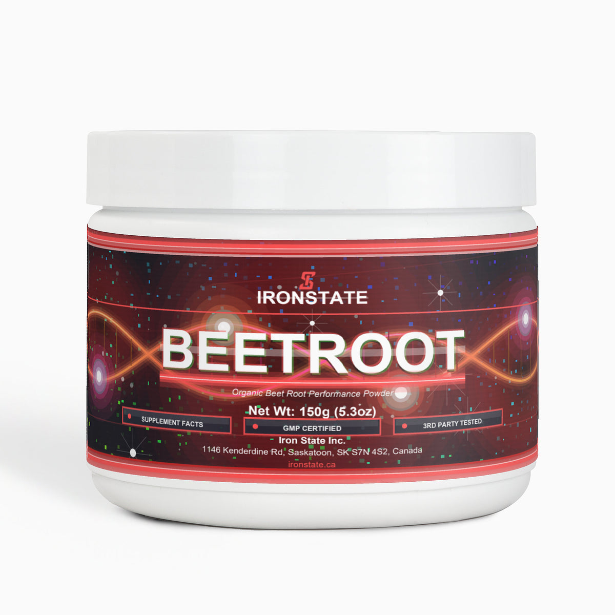 IRONSTATE Beetroot Powder - front view