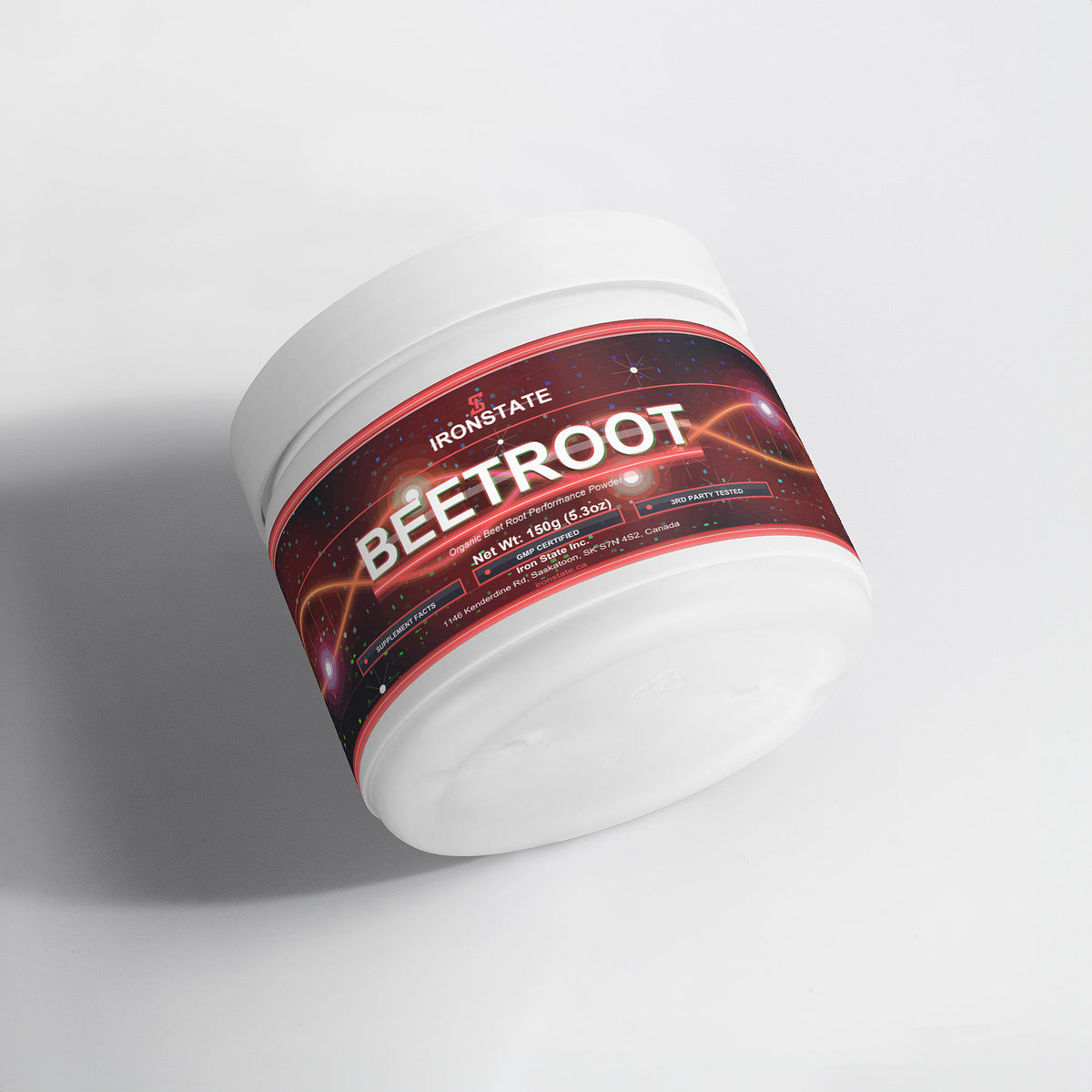IRONSTATE Beetroot Powder - back view