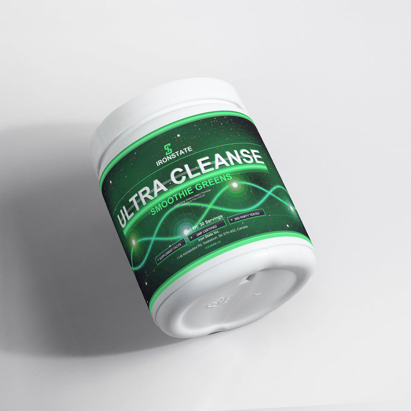 IRONSTATE Ultra Cleanse Smoothie Greens - back view