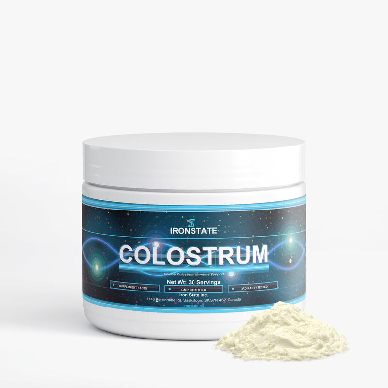 IRONSTATE Colostrum Powder - back view