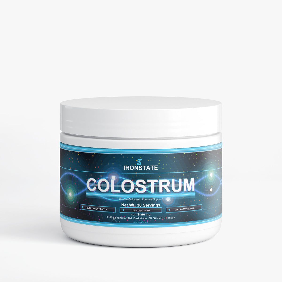 IRONSTATE Colostrum Powder - front view