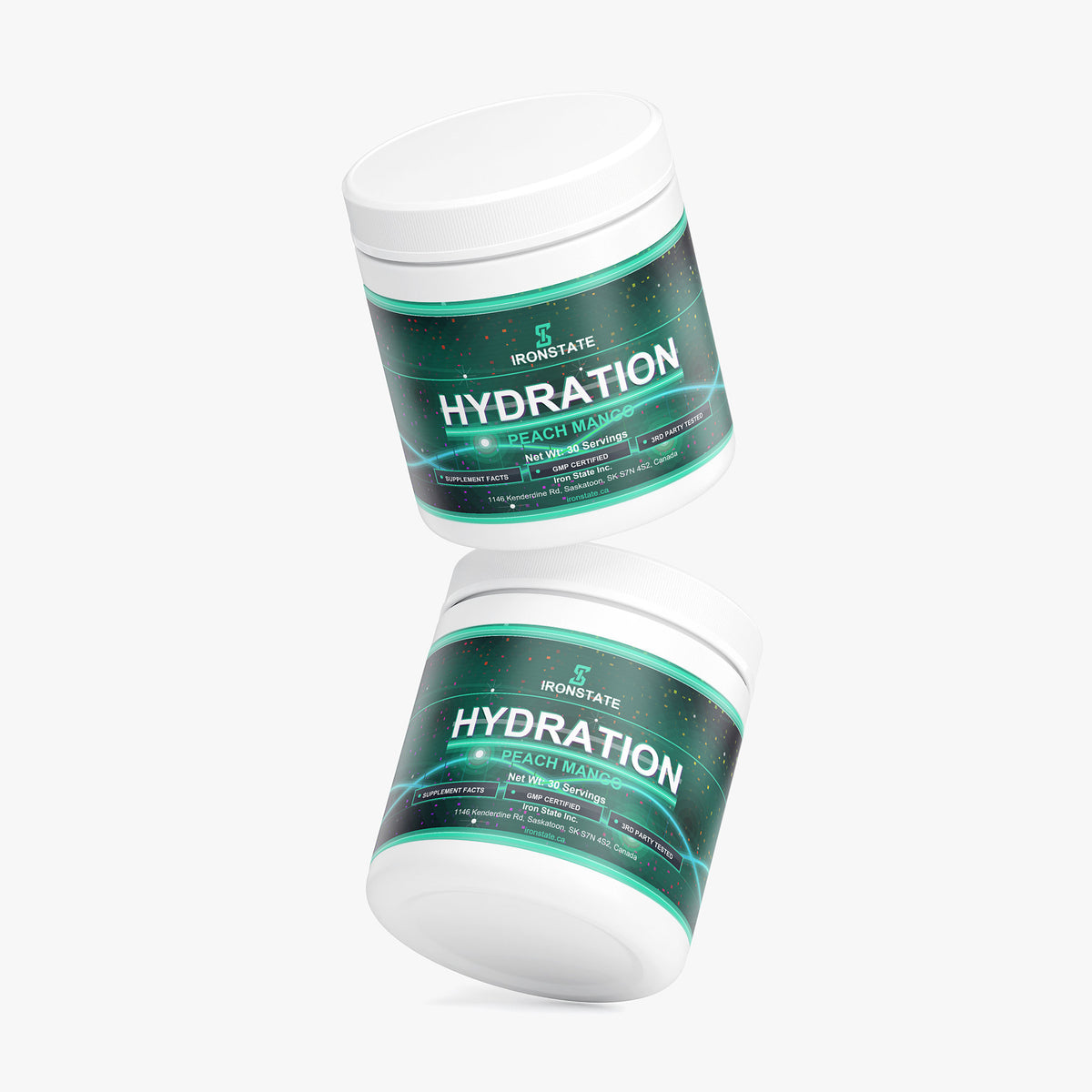 IRONSTATE Hydration Powder (Peach Mango) - detail view