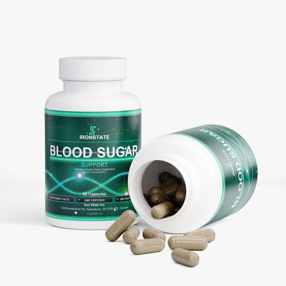 IRONSTATE Normal Blood Sugar Support - side view