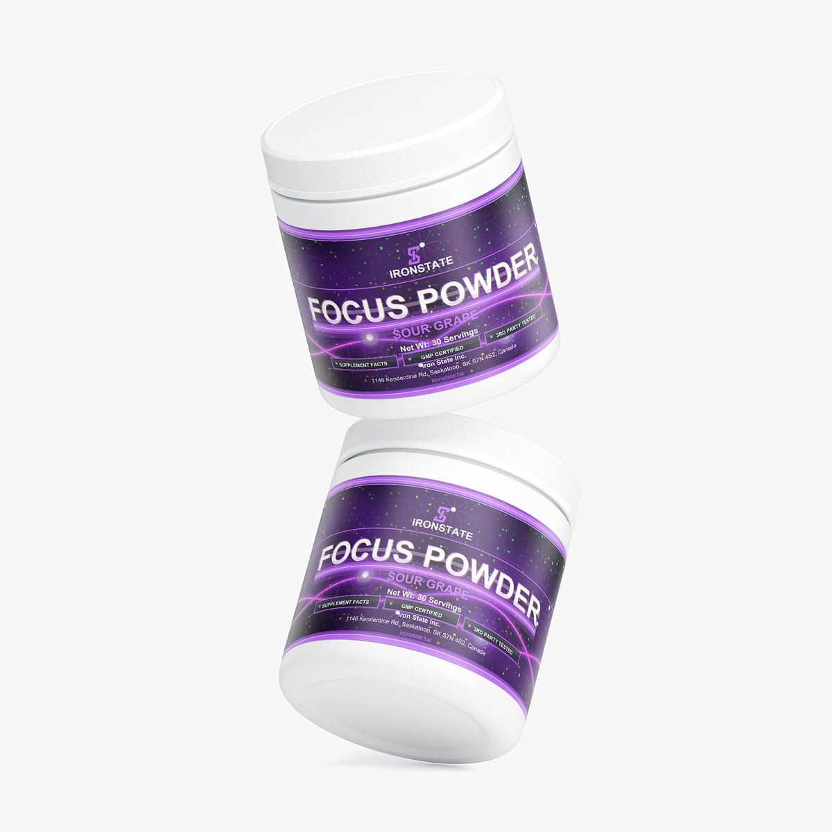 IRONSTATE Focus Powder (Sour Grape) - detail view