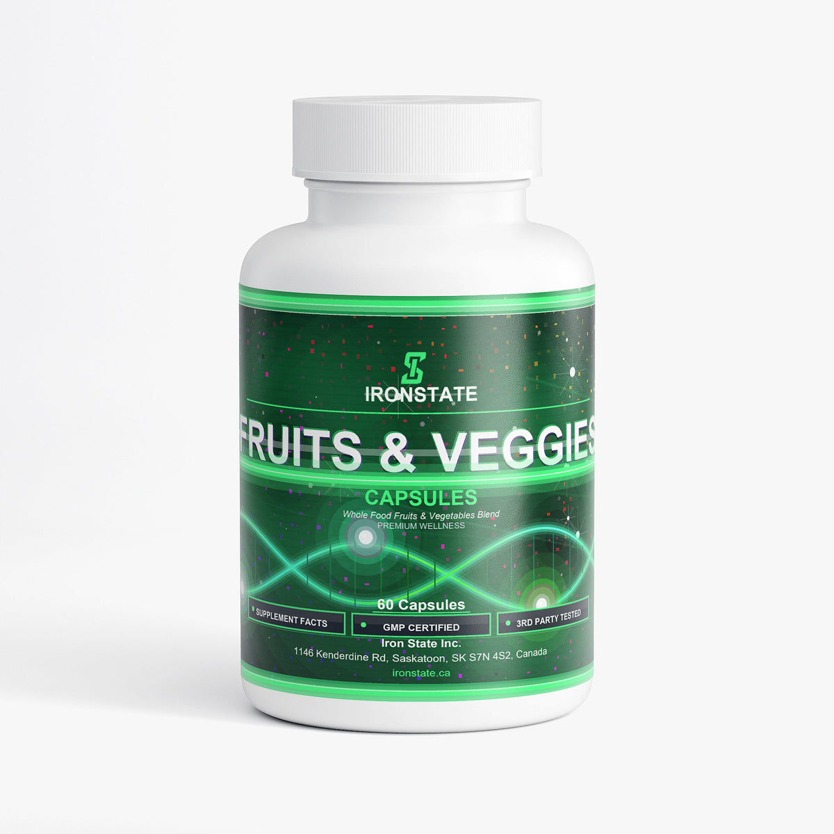 IRONSTATE Fruits and Veggies - front view