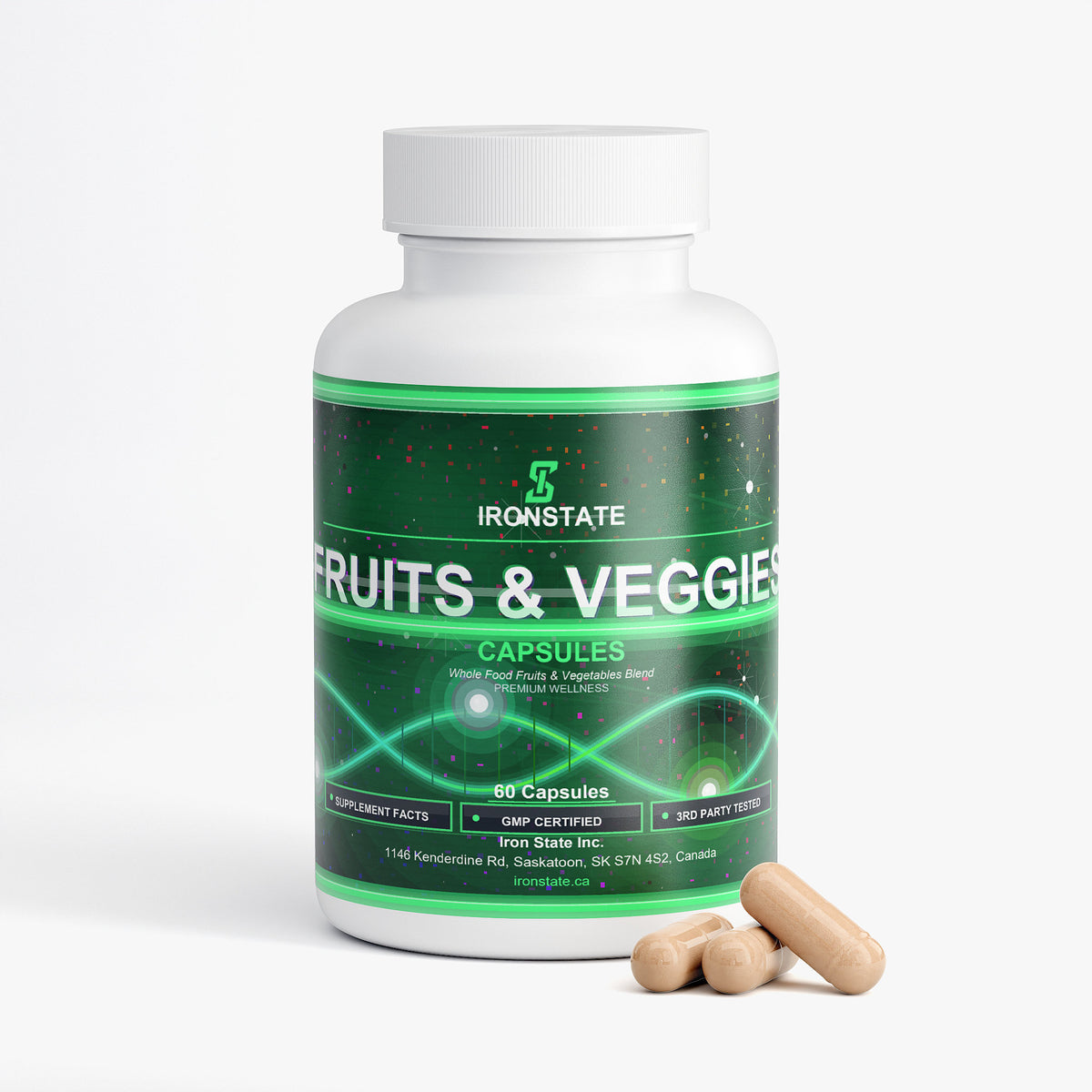 IRONSTATE Fruits and Veggies - back view