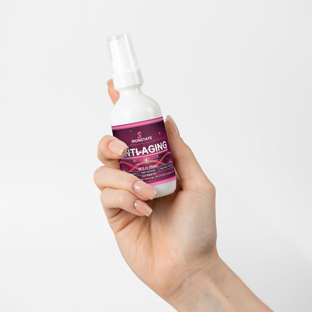 IRONSTATE Anti Aging Moisturizer - side view