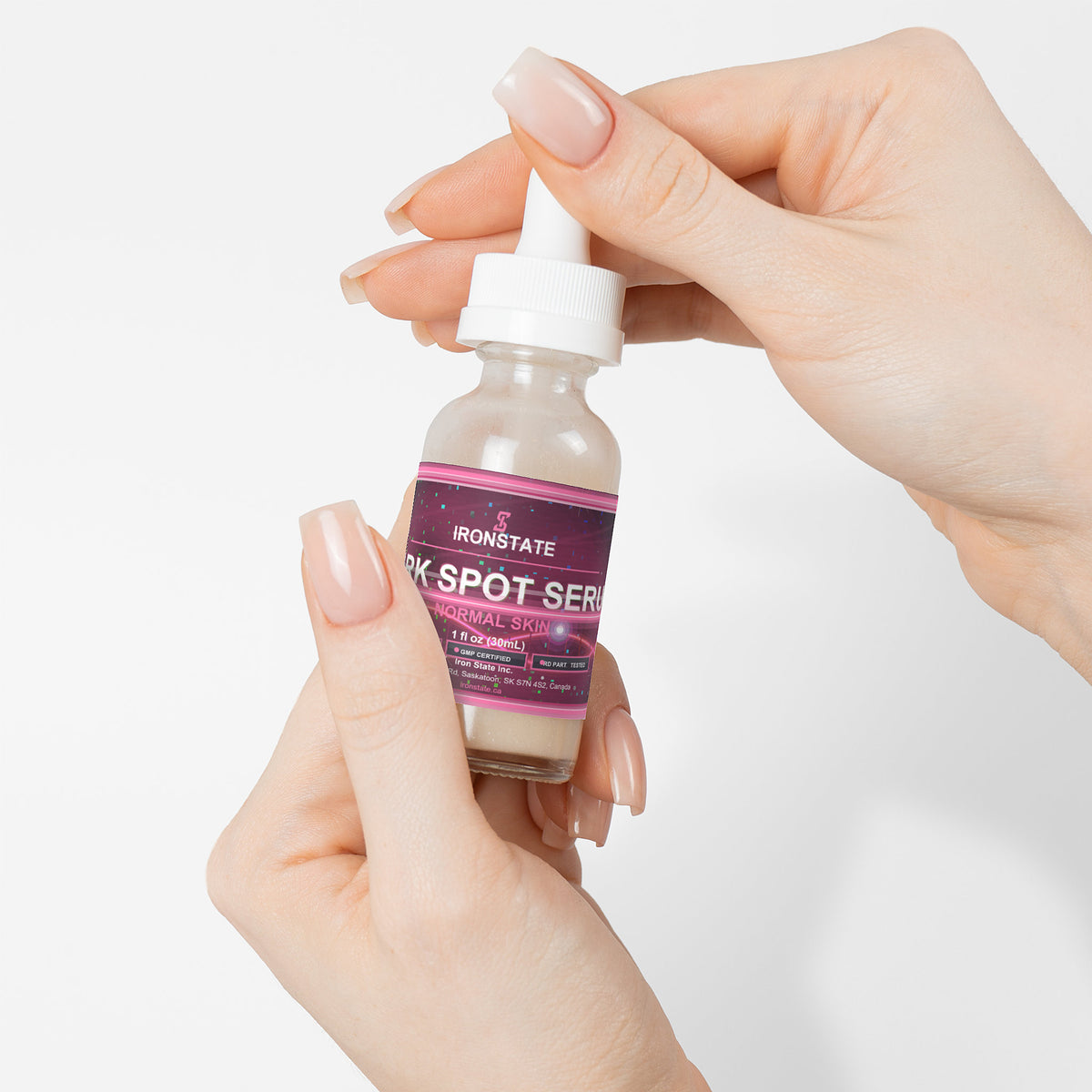 IRONSTATE Dark Spot Serum for Normal Skin - lifestyle shot