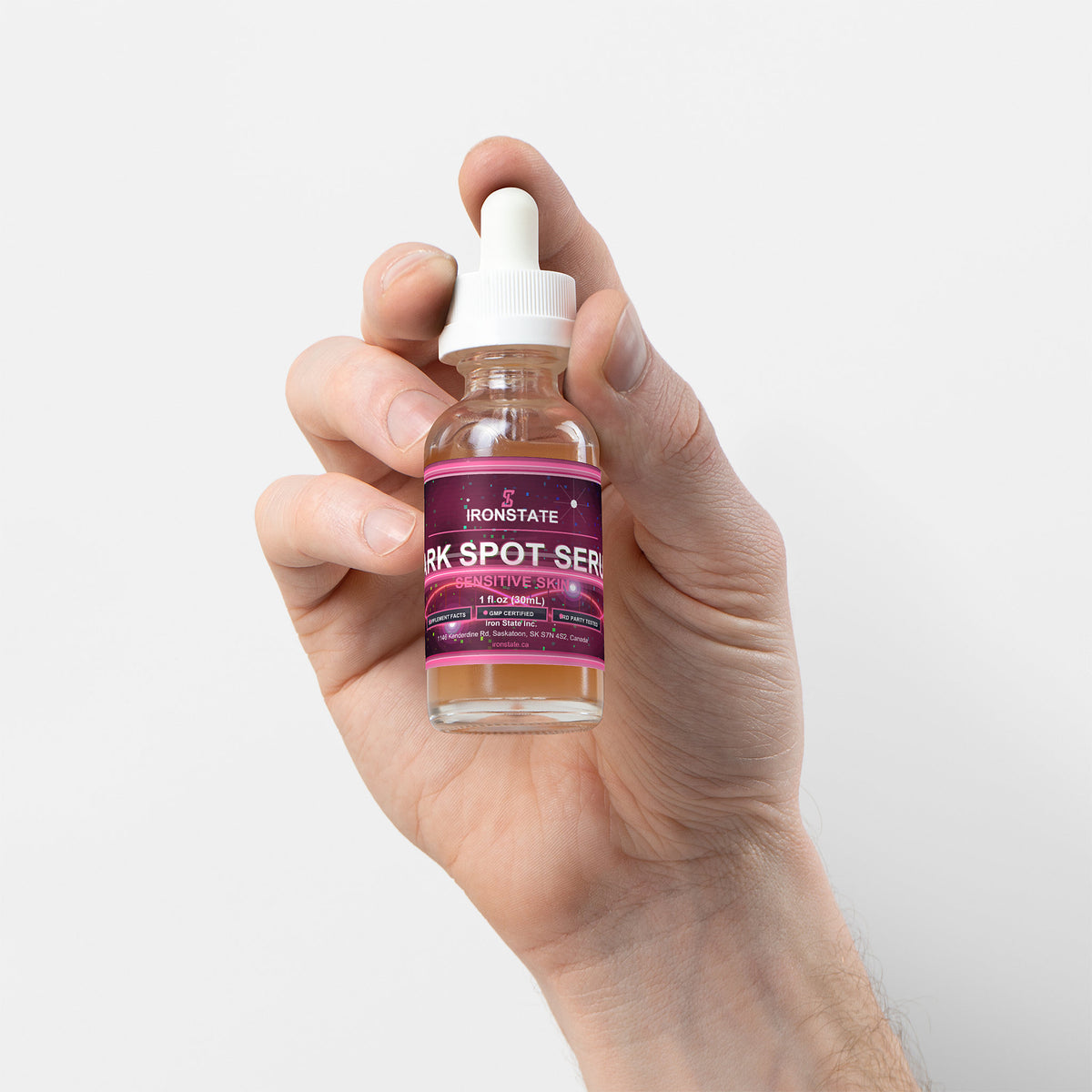 IRONSTATE Dark Spot Serum for Sensitive Skin - back view