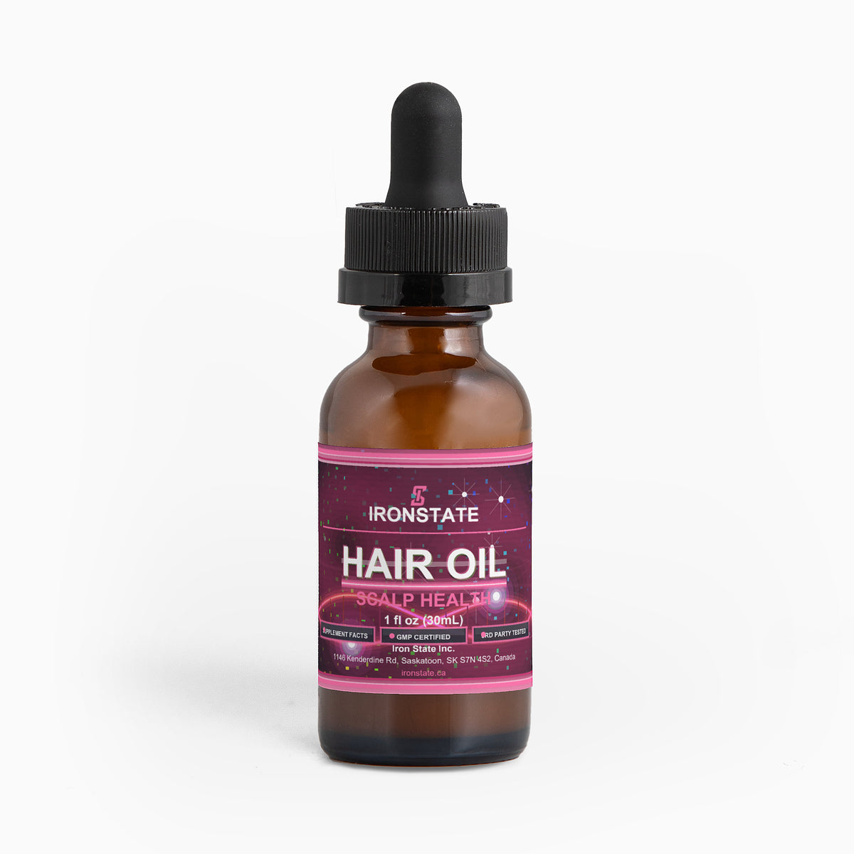 IRONSTATE Hair Oil for Scalp Health and Hair Growth - front view