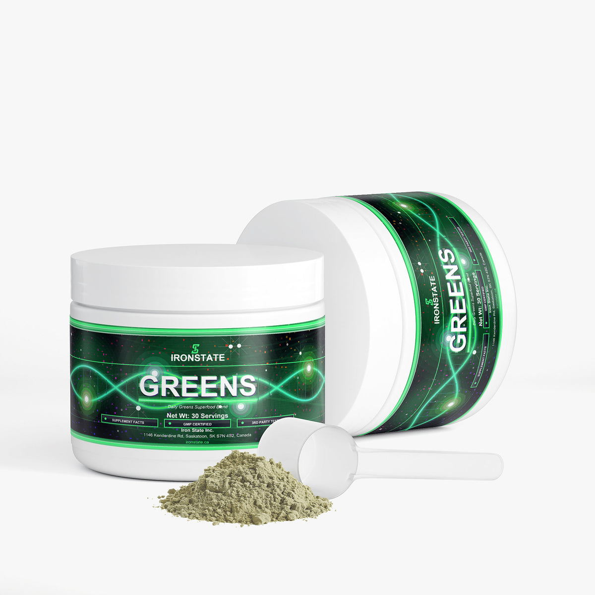 IRONSTATE Greens Superfood - side view