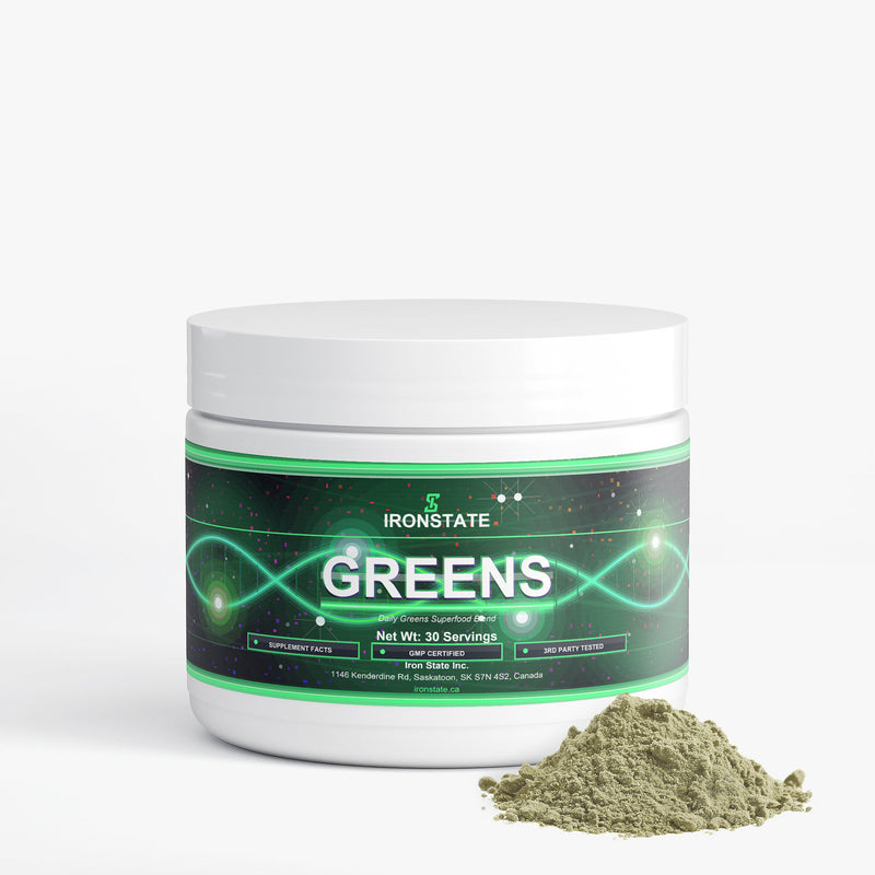 IRONSTATE Greens Superfood - back view