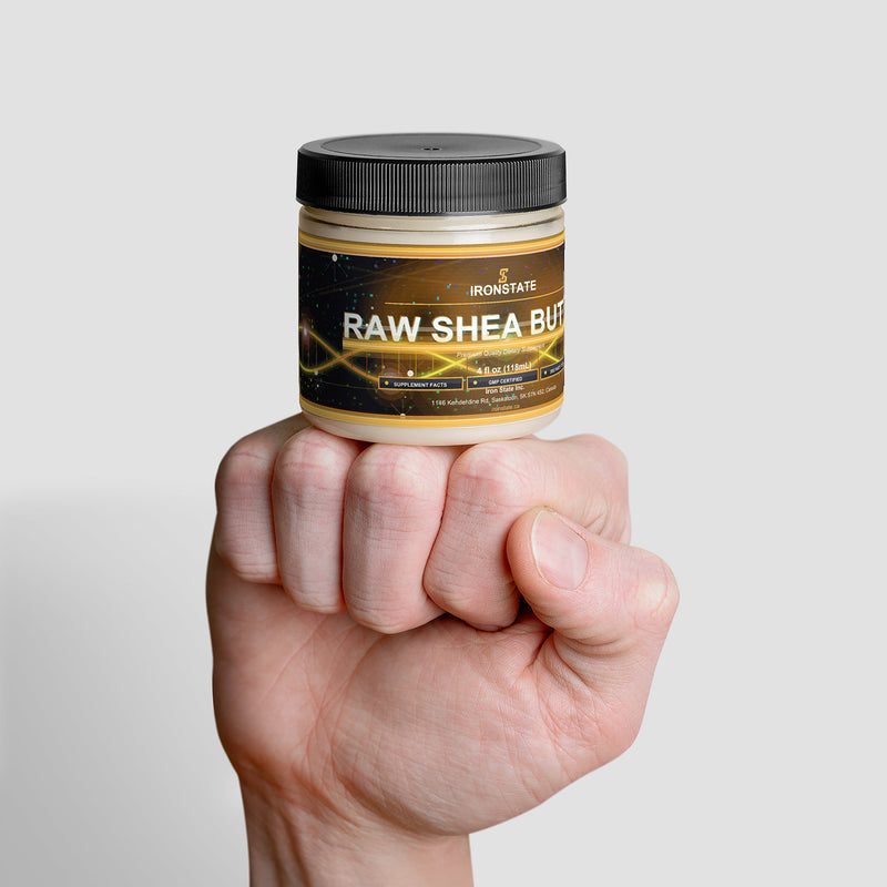 IRONSTATE Raw Shea Butter - back view