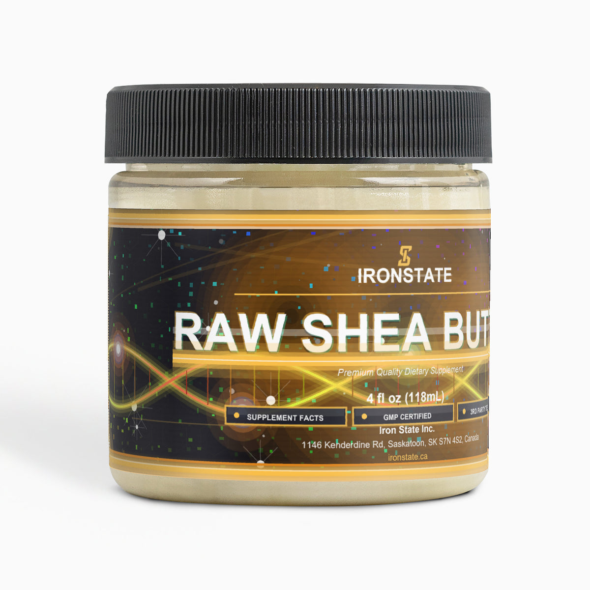 IRONSTATE Raw Shea Butter - front view