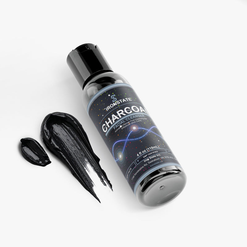 IRONSTATE Charcoal Facial Cleanser - back view