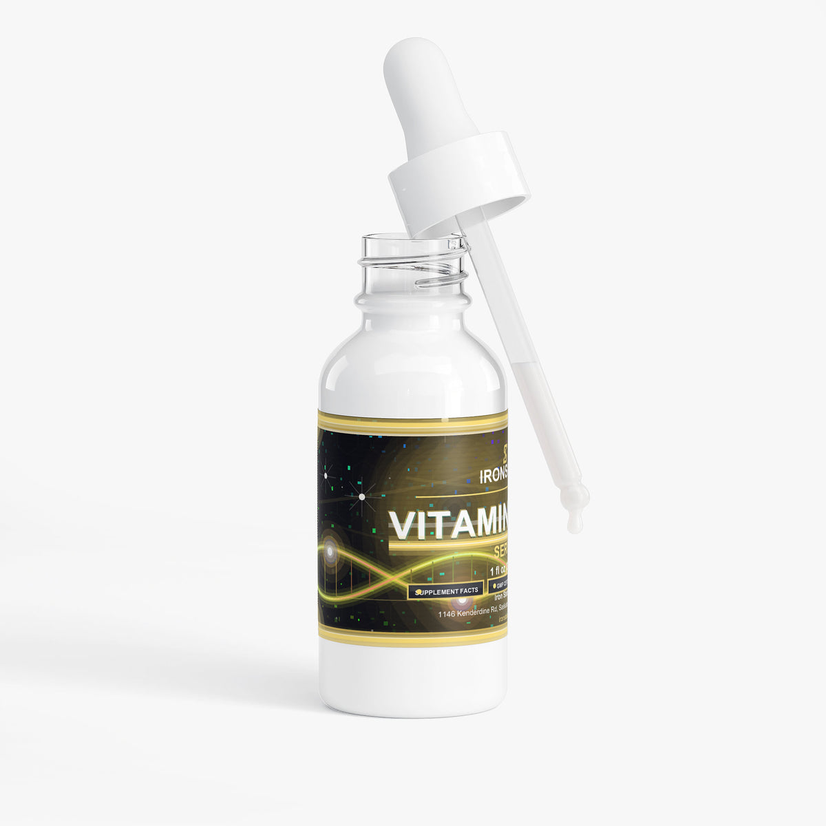 IRONSTATE Vitamin Glow Serum - back view