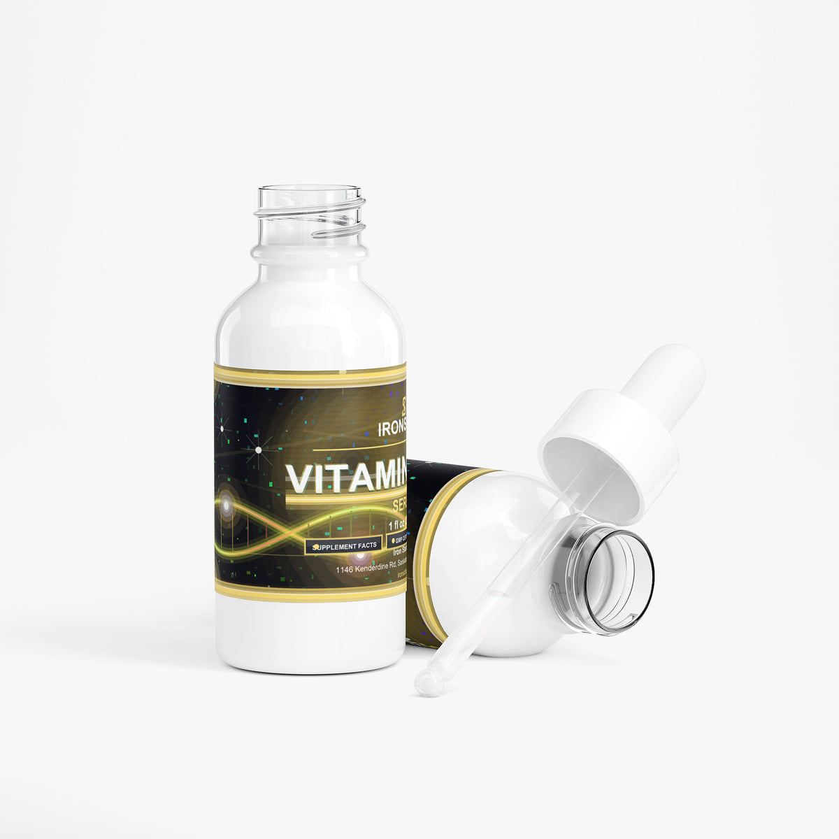 IRONSTATE Vitamin Glow Serum - side view