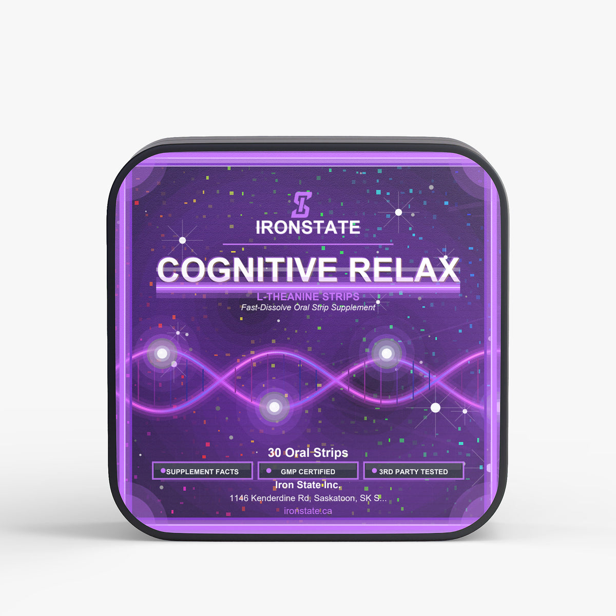 IRONSTATE Cognitive Relax Strips - front view