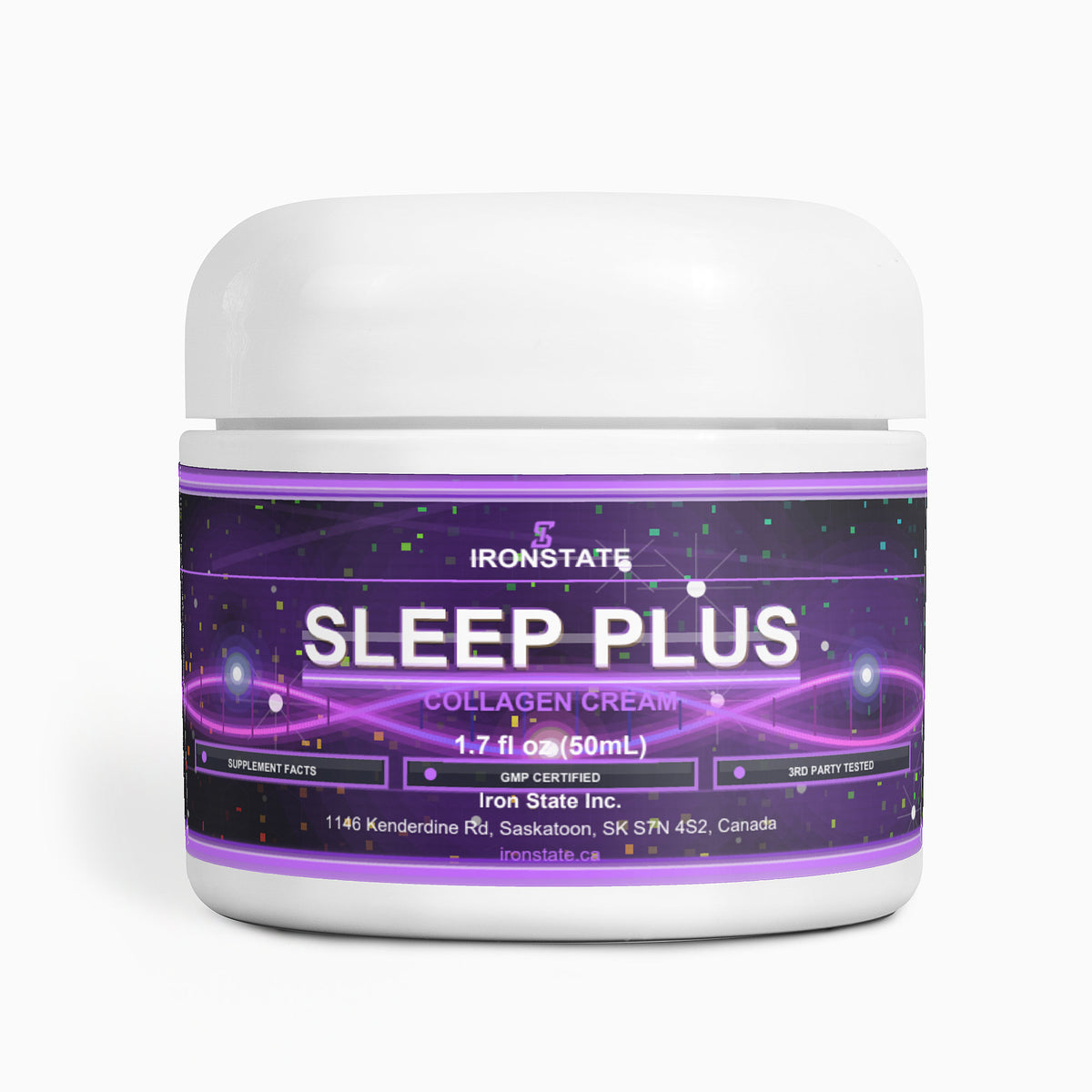 IRONSTATE Sleep Plus Collagen Cream - front view