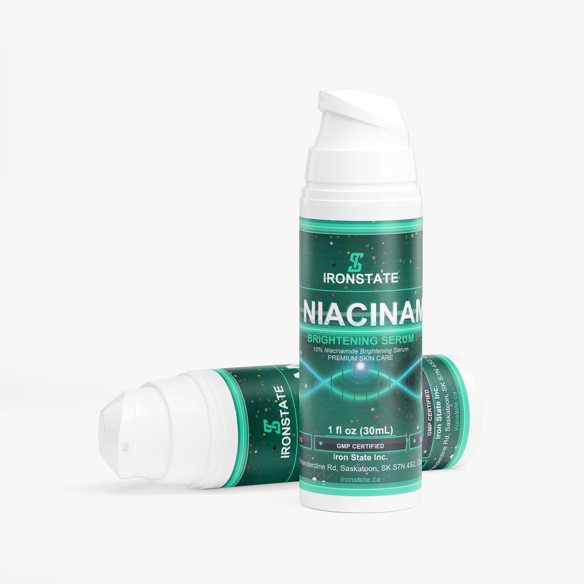 IRONSTATE 10% Niacinamide Serum - side view