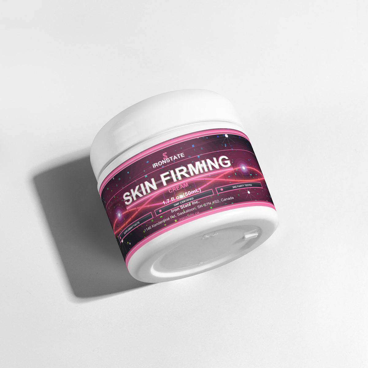 IRONSTATE Skin Firming Cream - back view