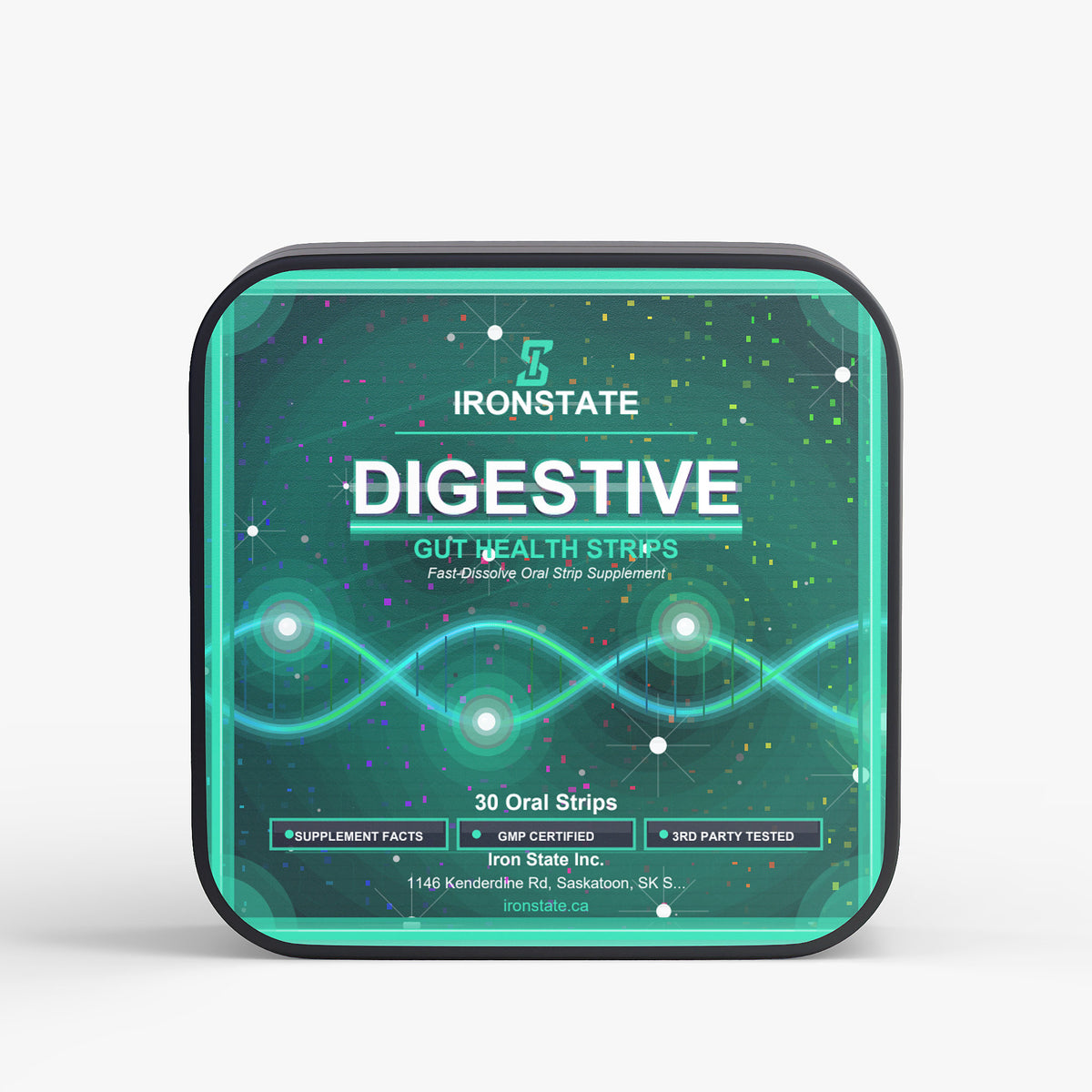 IRONSTATE Digestive + Gut Health Strips - front view