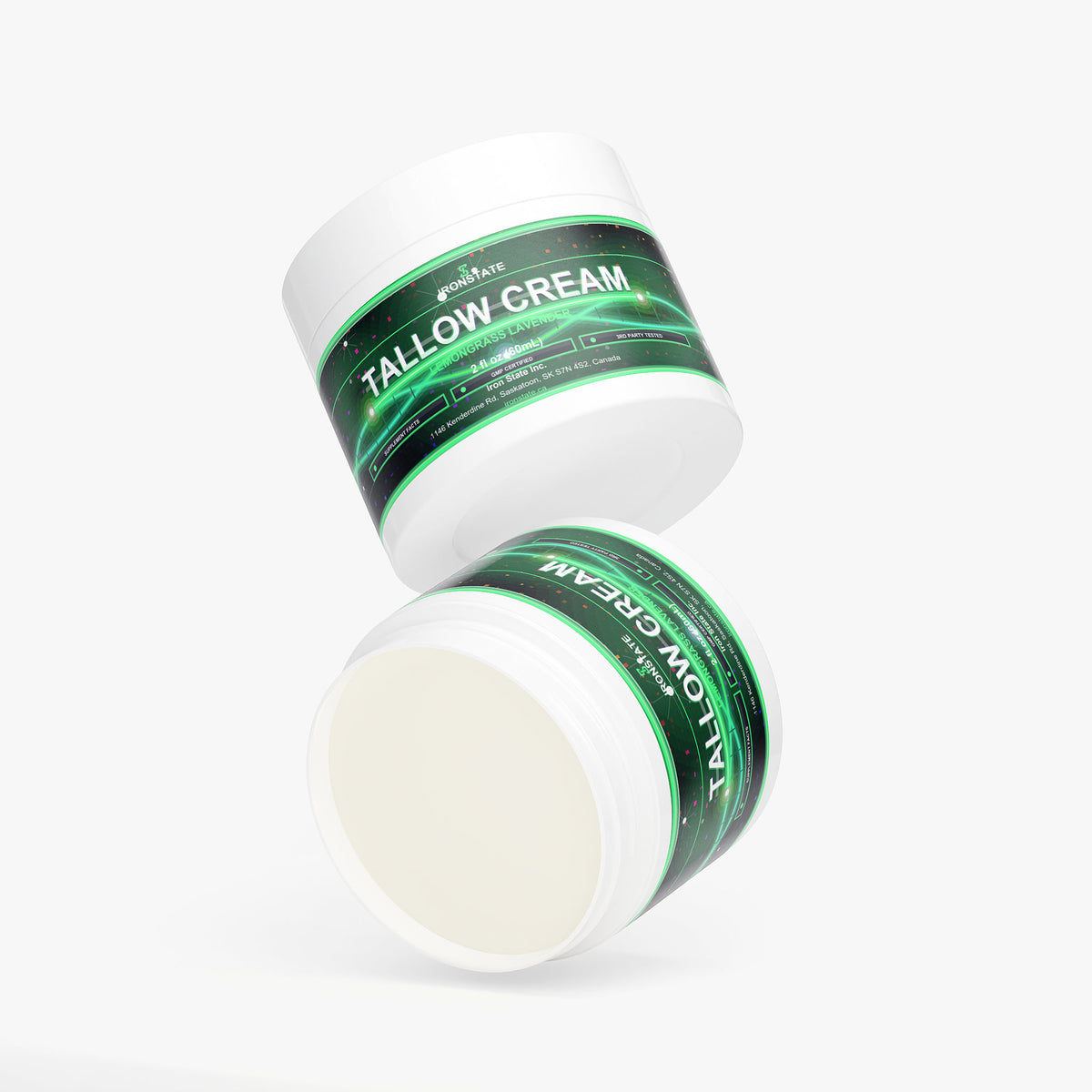 IRONSTATE Tallow Cream Lemongrass & Lavender - detail view