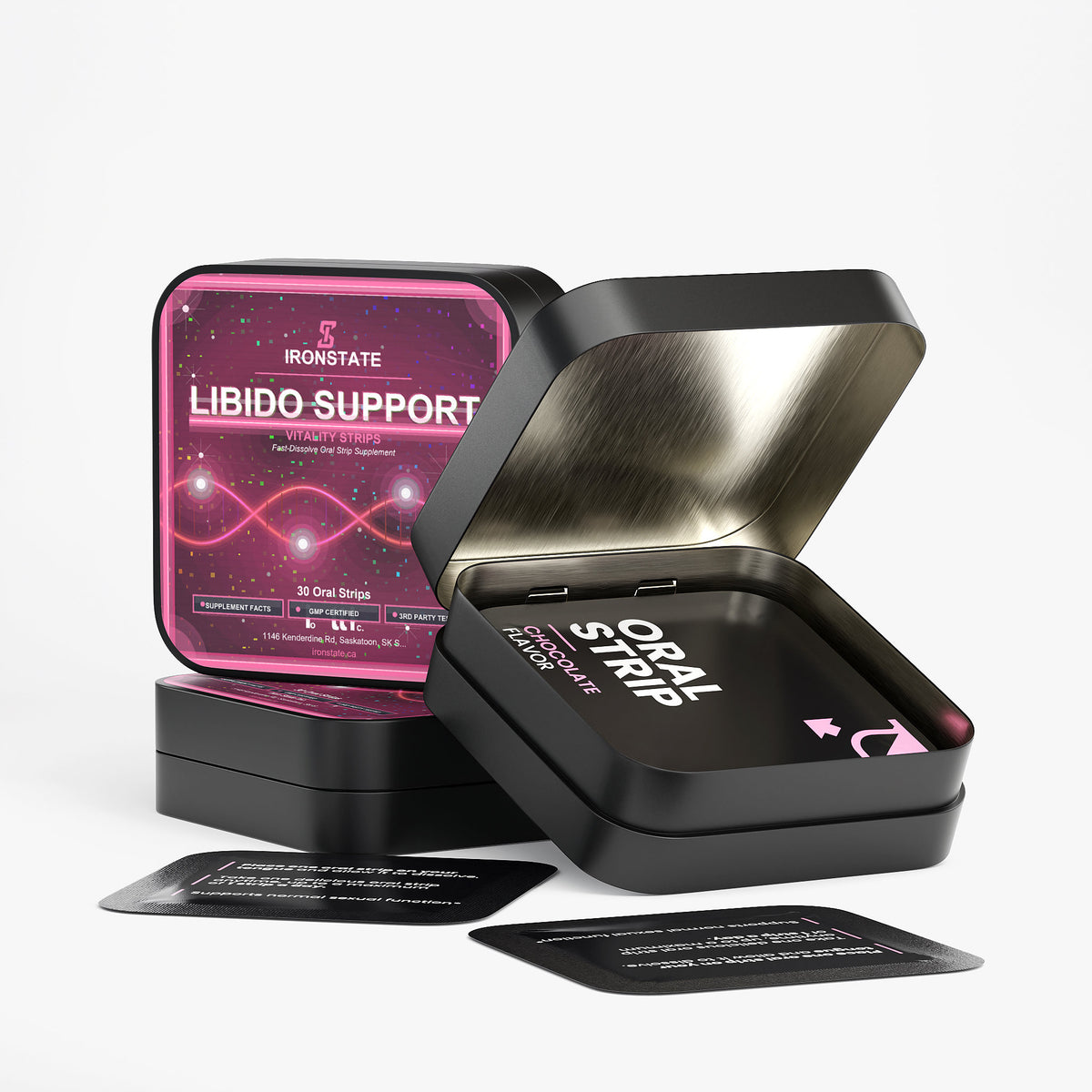 IRONSTATE Libido Support Strips - side view