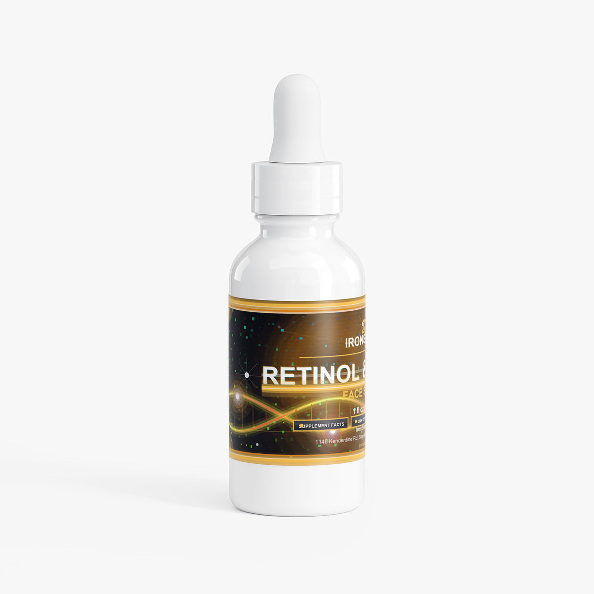IRONSTATE Retinol and Peptide Face Serum - front view
