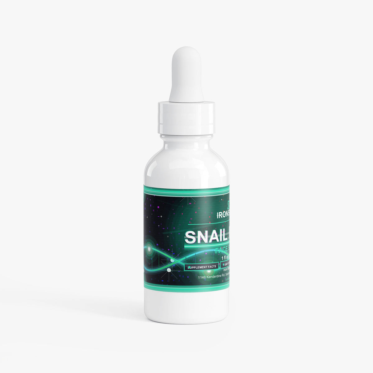IRONSTATE Snail Mucin Face Serum - front view